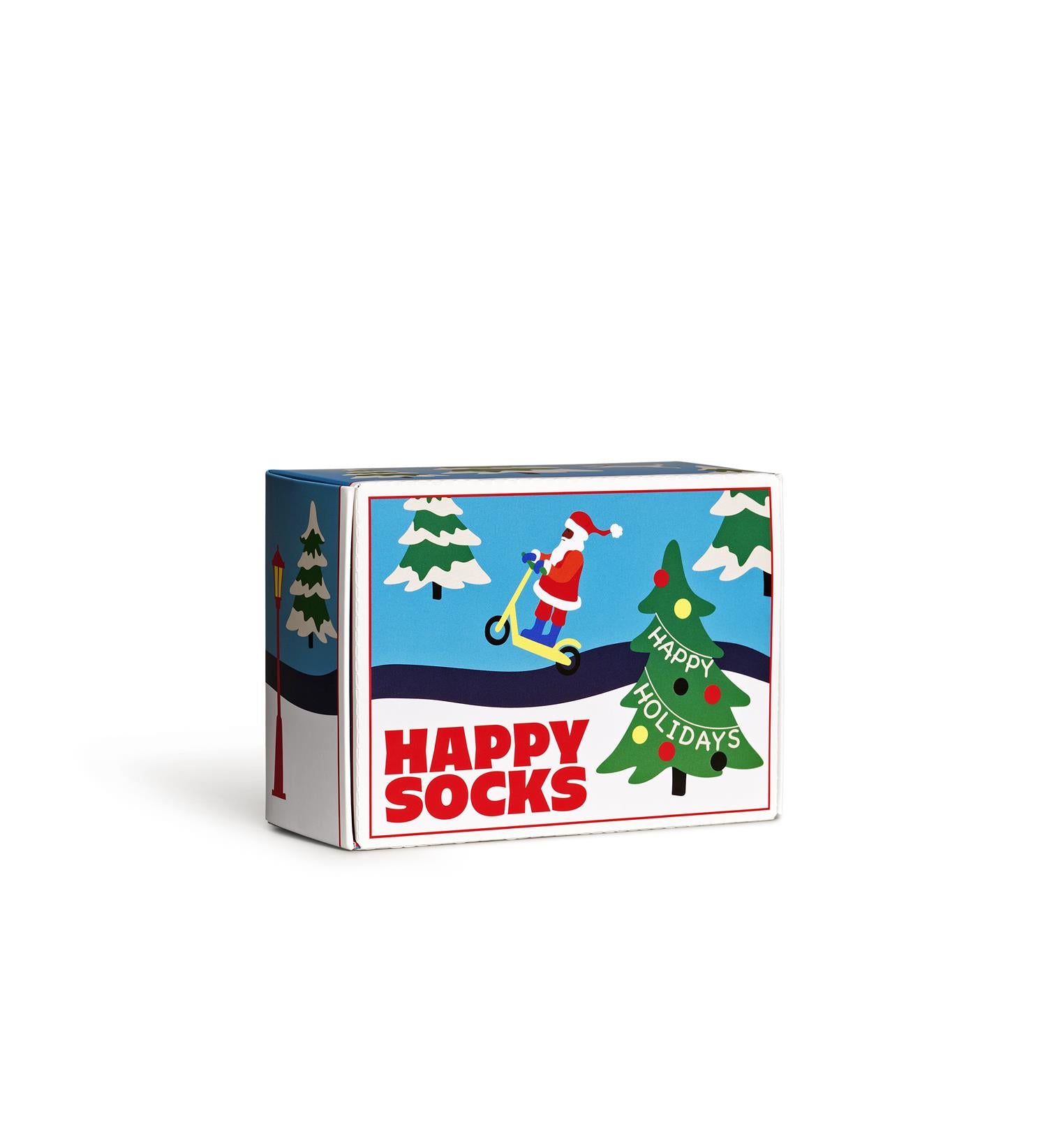 2-Pack Happy Holidays Socks Gift Set Light Blue