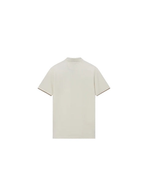 Harvey Polo Ss Tee Offwhite