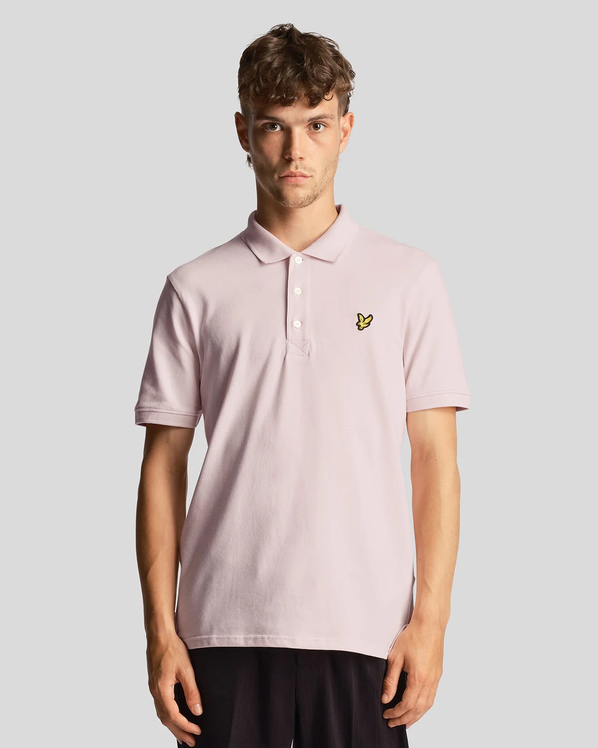 Plain Polo Shirt Light Pink