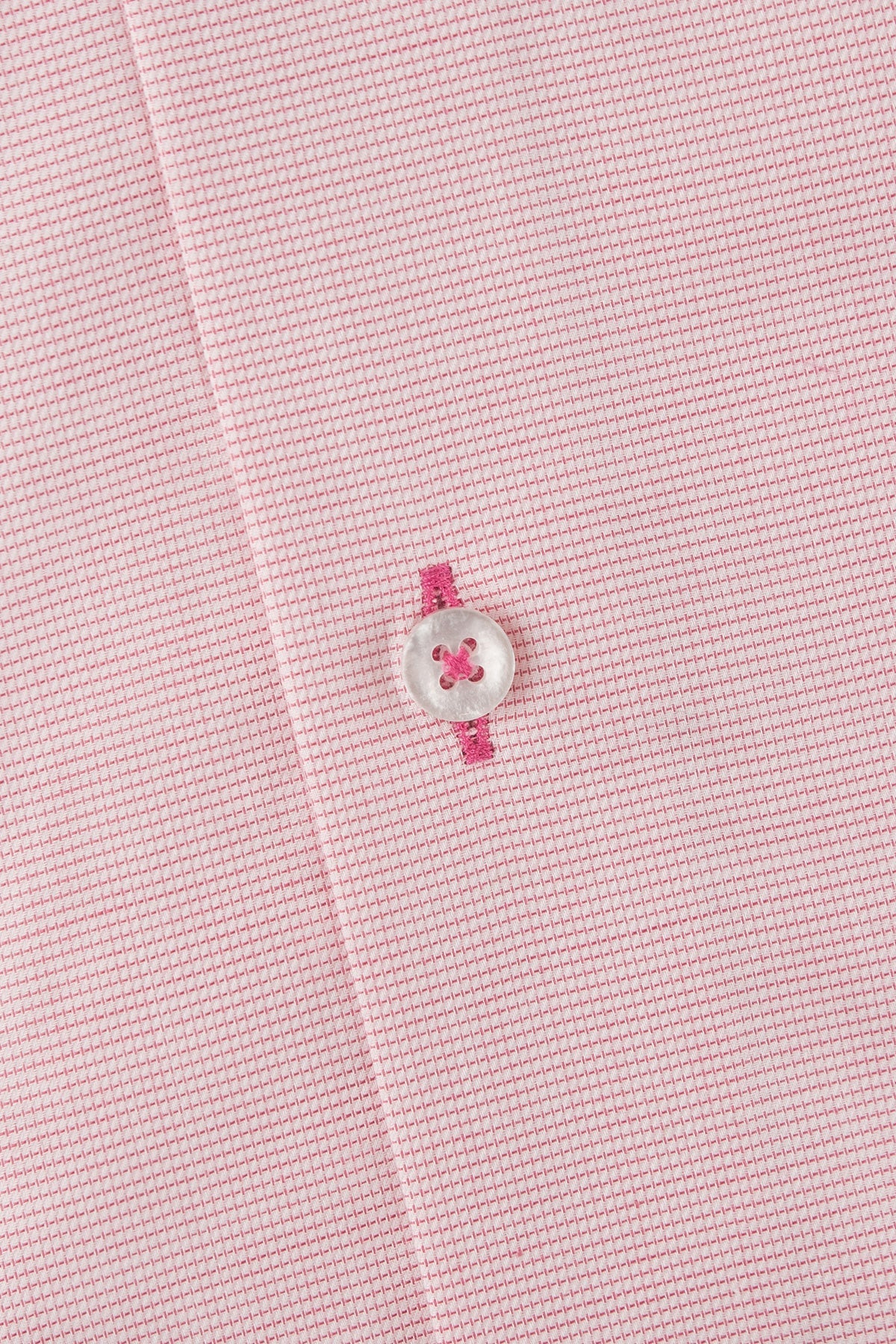 Pink slim fit shirt with contrast details Pink