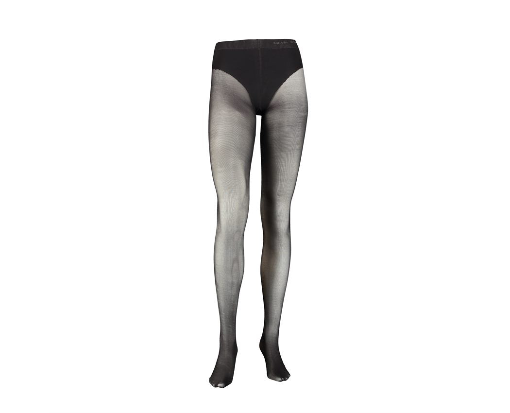 CK ULTRA FIT FRENCH CUT TIGHTS 40 DEN Black